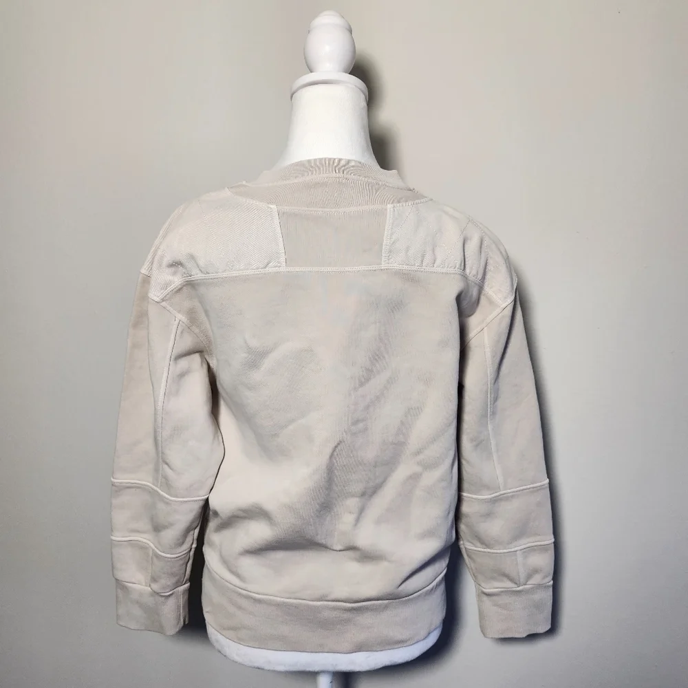 Reiss Anais Off White Thick High Quality Cotton Crewneck Sweatshirt M - Picture 6 of 11